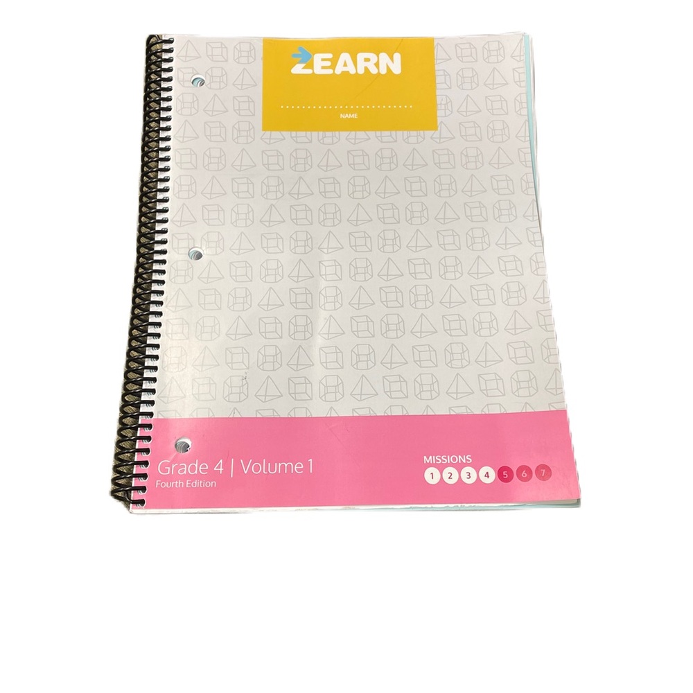 Zearn Curriculum Grade 4 Volume 1 (Missions 1-4) Homeschool Textbook Math New